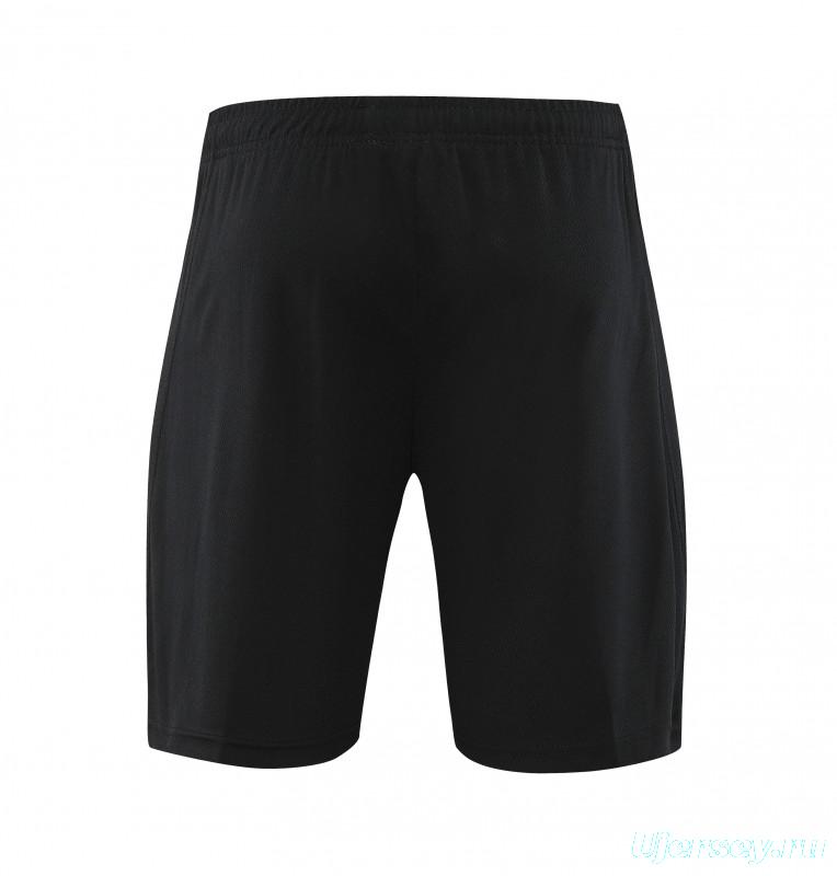 23 24 Real Madrid Black Short Sleeve+Shorts