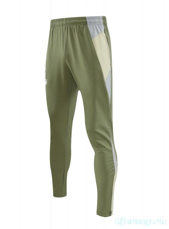 23/24 PUMA Green Grey Hoodie Half Zipper Jacket+Pants