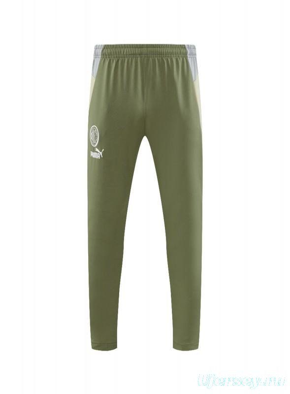 23/24 PUMA Green Grey Hoodie Half Zipper Jacket+Pants