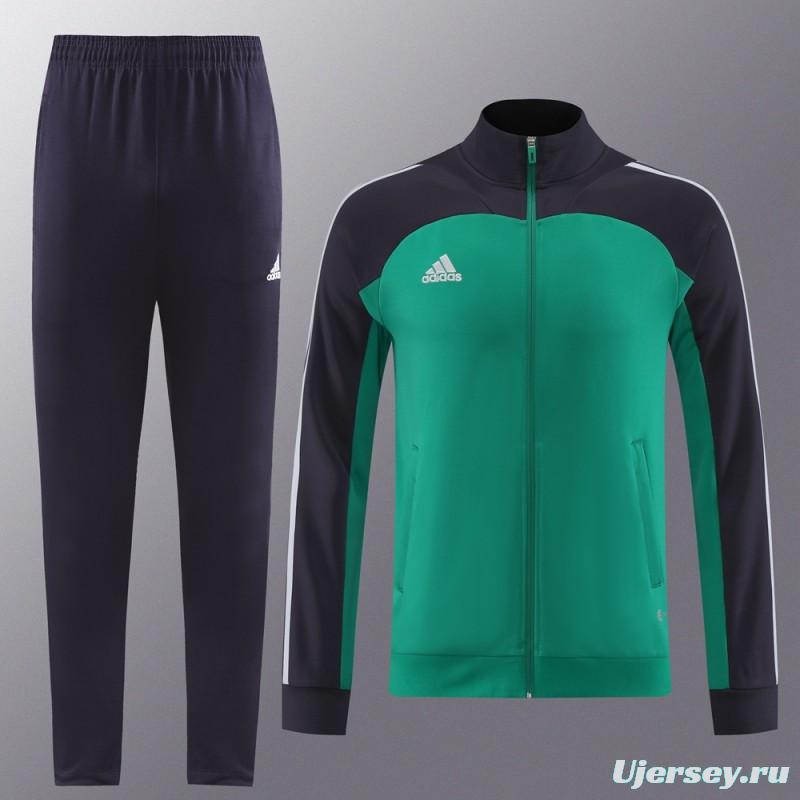 23/24 Adidas Green/Navy Full Zipper +Pants