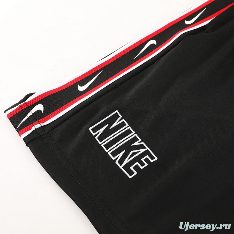 23/24 NIKE Black/Red Short Sleeve Jersey+Pants