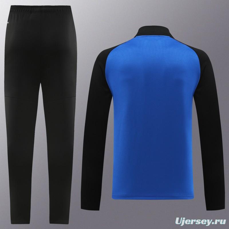 23/24 PUMA Black/Blue Full Zipper Hooide Jacket+Pants