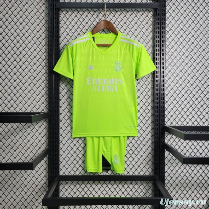 23/24 KIDS Real Madrid Green Goalkeeper Jersey