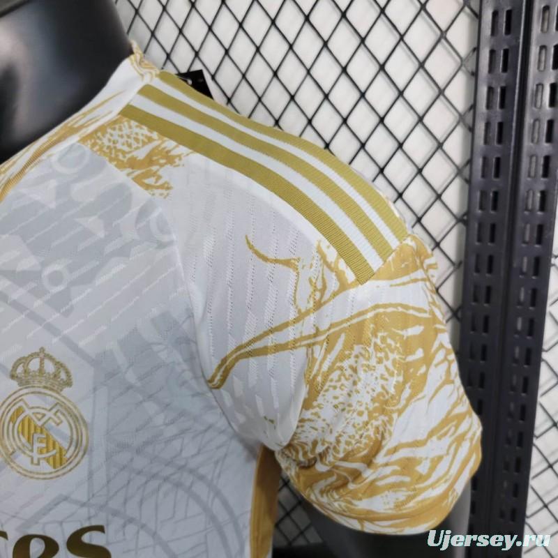 Player Version 23/24 Real Madrid Golden Dragon Special Jersey