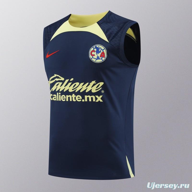 24/25 Club America Navy Vest Jeresy+Shorts