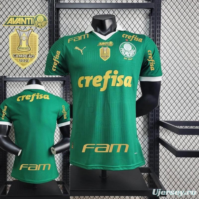 Player Version 24/25 Palmeiras Home Jersey+ All Sponsored