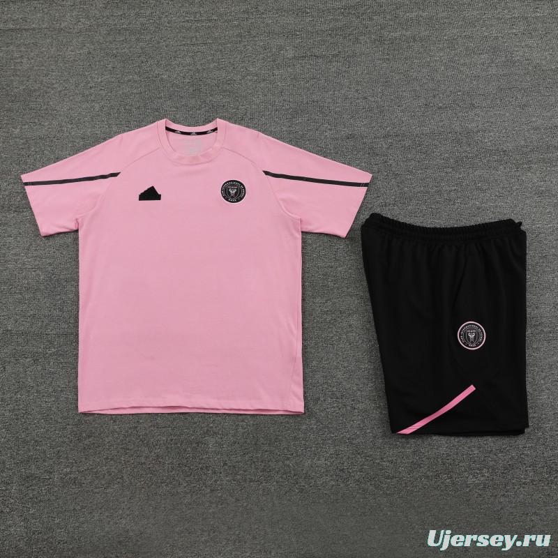 23/24 Inter Miami Pink Cotton Short Sleeve Jersey+Shorts