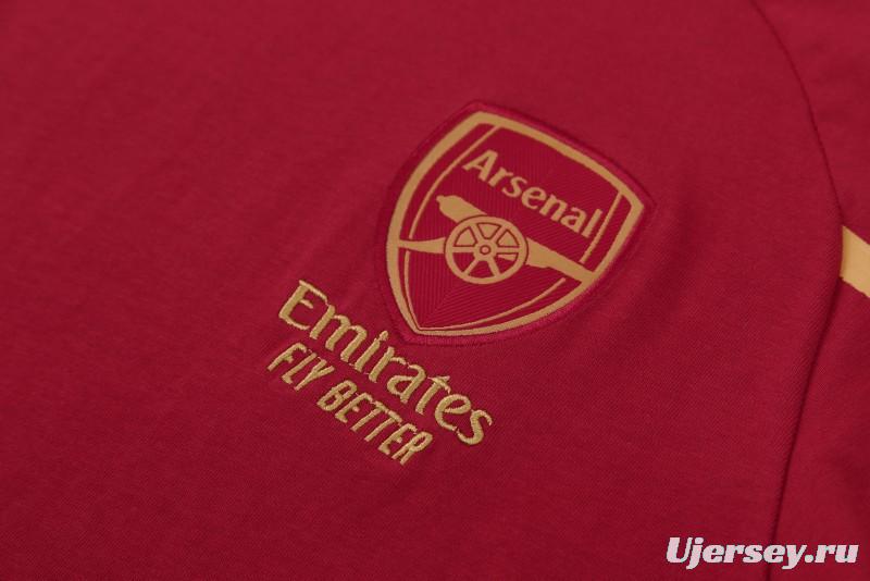 23/24 Arsenal Red Cotton Short Sleeve Jersey+Shorts