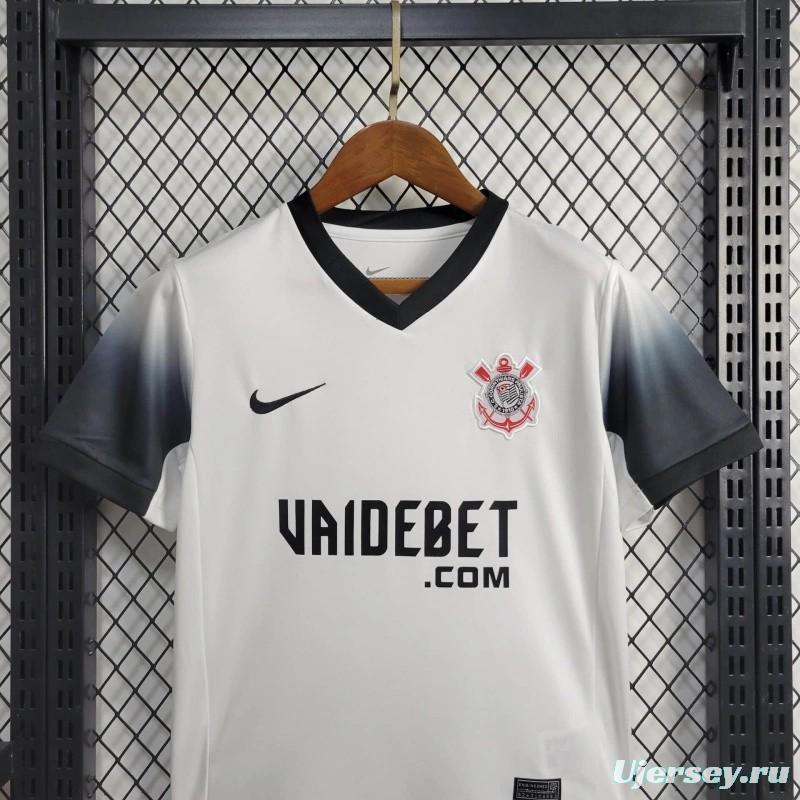 24/25 Kids Corinthians Home Jersey