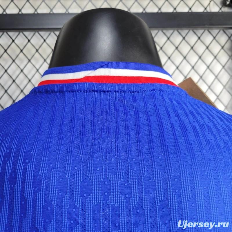 Player Version 2024 France Home Long Sleeve Jersey