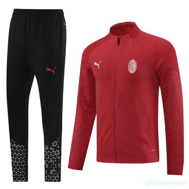 23/24 AC Milan Full Zipper Jacket+Pants