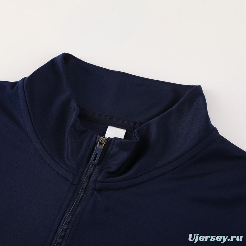 2024 Adidas Navy Half Zipper Jacket+Pants