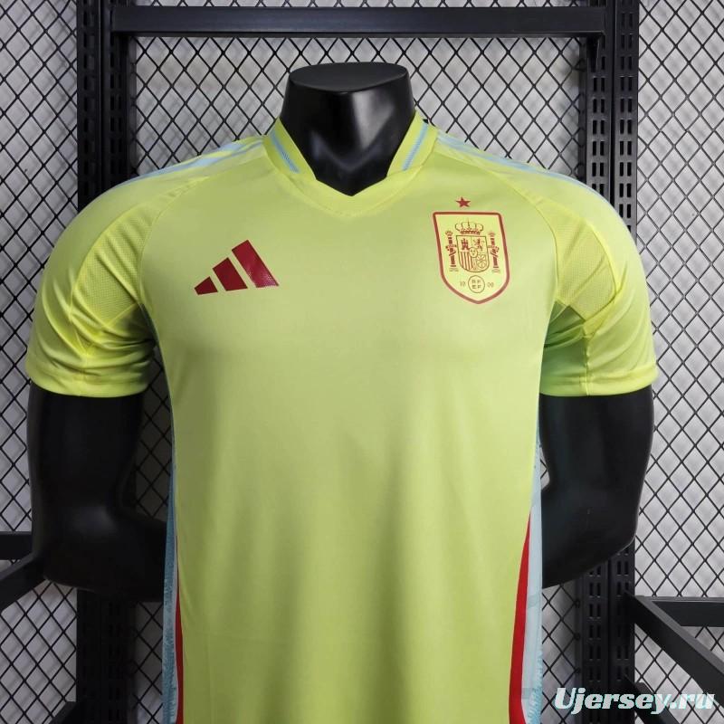 Player Version 2024 Spain Away Yellow Jersey