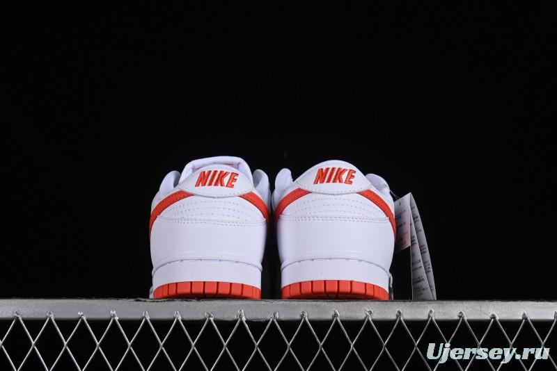 Nike SB Dunk Low White Orange Low-Top Casual Skateboarding Shoes - DV0831-103