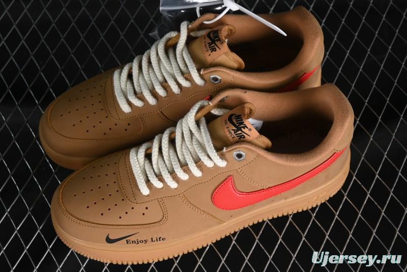 Nike Air Force 1 '07 Low Wheat Color Low-Top Sneakers - FZ7372-300