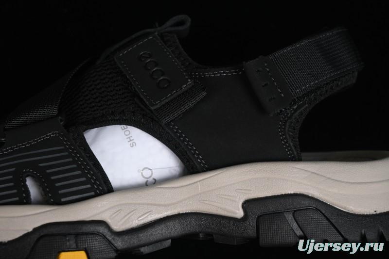 ECCO Offroad Series 2024 Summer Men's Casual Sandals with Soft Leather Upper and Mesh Panels - 63131501001