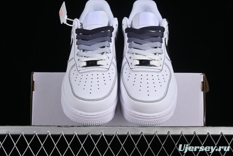 Nike Air Force 1 '07 Low Custom Anime Theme Gradient Brown Swoosh Casual Sneakers - FN0366-103