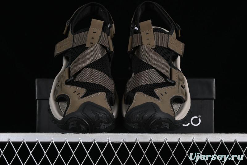 Ecco Offroad Series 2024 Summer New Casual Men's Sandals with Soft Leather Upper and Mesh - 63131501002