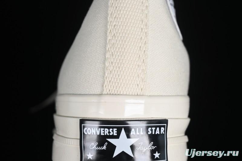 Converse Chuck 1970s Original Cream White High-Top Casual Canvas Shoes - 162210C