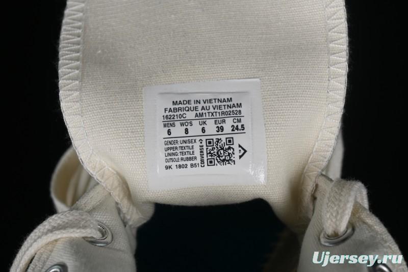 Converse Chuck 1970s Original Cream White High-Top Casual Canvas Shoes - 162210C