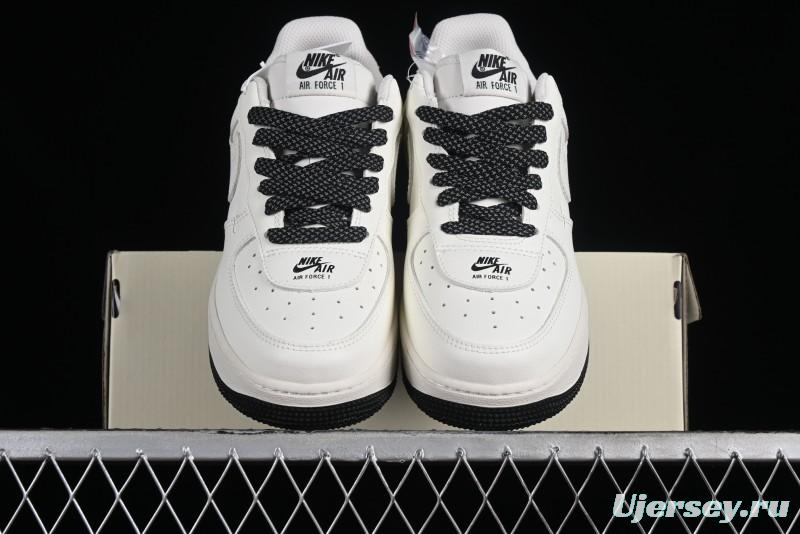 Nike Air Force 1 '07 Low Casual Sneakers with 3M Reflective Swoosh and Full-Length Air Cushion - CJ1379-602