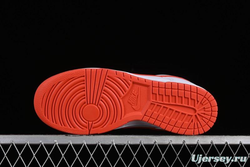 Nike SB Dunk Low White Orange Low-Top Casual Skateboarding Shoes - DV0831-103