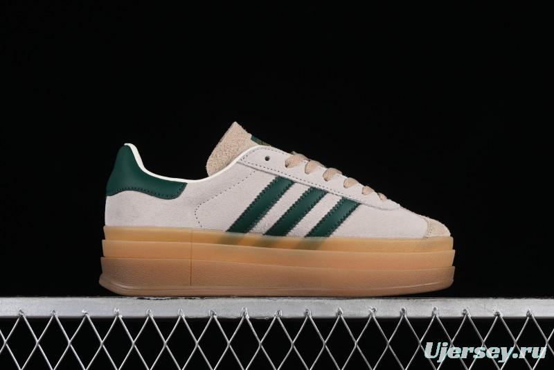 Adidas Originals Gazelle Bold ID7056 Low-Top Sneakers with Thick Sole for Casual Wear, Slip-Resistant and Durable - ID7056