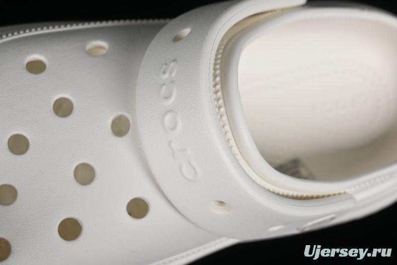 Crocs Classic Clog Retro Beach Sandals with Adjustable Heel Strap and Thick Sole - B.D4