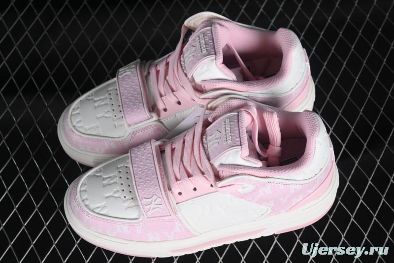 MLB NY Chunky Liner New York Yankees Velcro Print Logo Lightweight Platform Casual Sneakers - 3ASXCMM4N50PKS