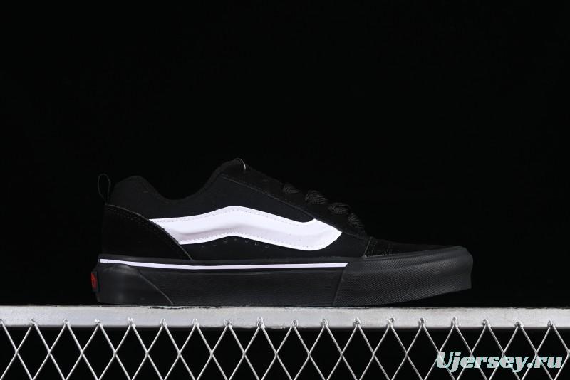 Vans Classics Knu Skool Retro Skate Shoes with Thickened Tongue and Oversized Toe - VN0009QCB9P