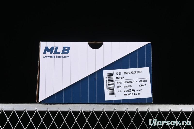 MLB NY HOFER Casual Sneakers with 6cm Height Increase - 3ASXHSN3N50BKS