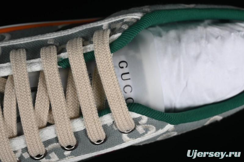 Gucci Tennis 1977 Print Sneaker Retro Casual Canvas Shoes - 02JPO9064