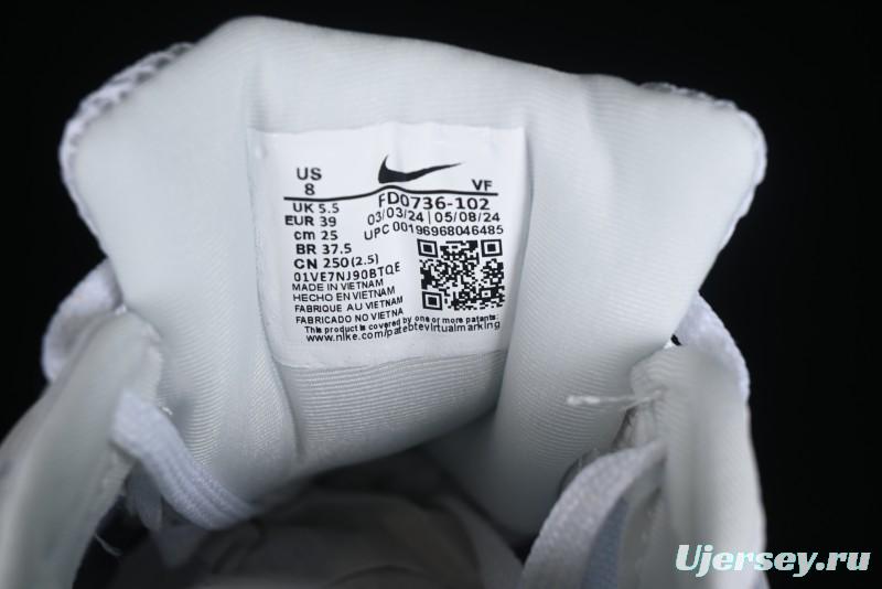 Nike Runtekk V2K Retro Low-Top Running Shoes with Cushlon Midsole - FD0736-102