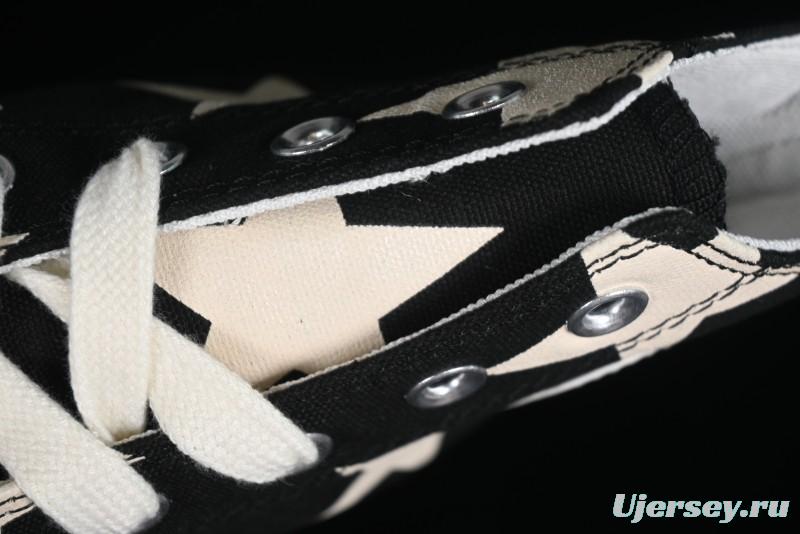 Converse All Star Lift High Top Platform Sneakers with Star Print - A09903C