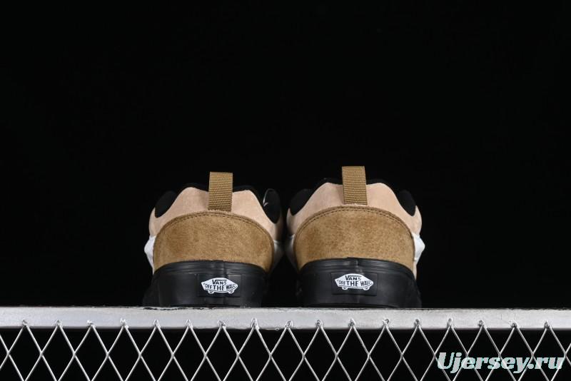 Vans Classics Knu Skool Retro Chunky Tongue Skate Shoes in Black/Brown - VN000CP6BXC