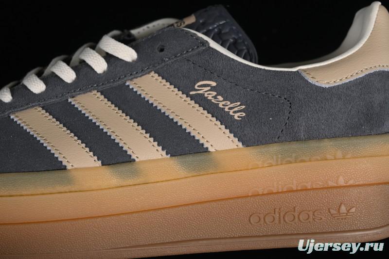 Adidas Originals Gazelle Bold IE0428 Low-Top Sneakers with Thick Sole for Casual Wear Anti-Slip and Durable - IE0428