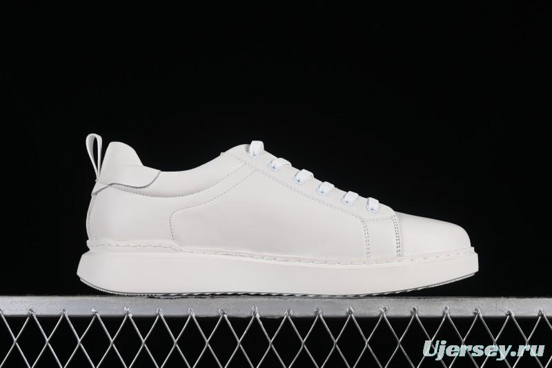 Ecco Soft 60th Anniversary Street Fun Collection Versatile White Sneakers - 63335301002