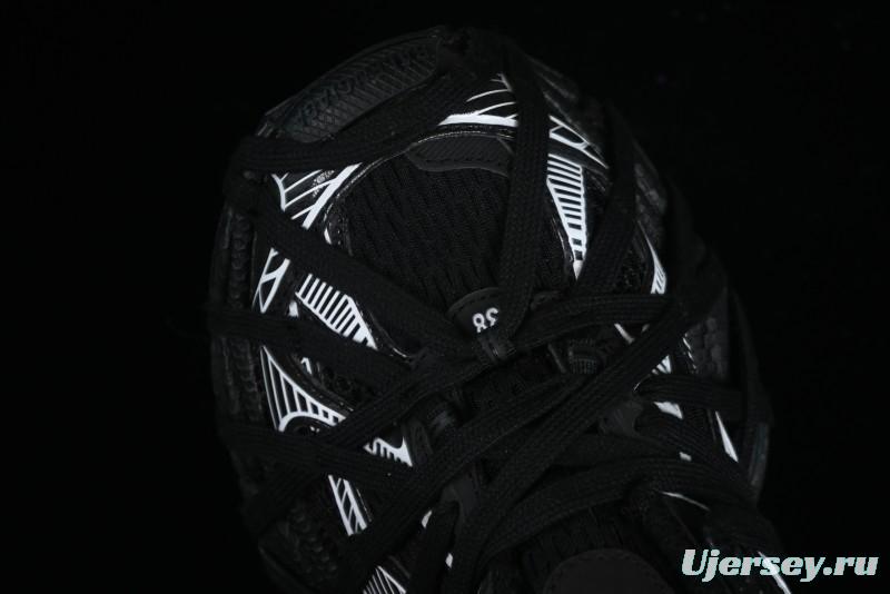 Balenciaga Phantom Sneaker 10th Generation Lace-Up Running Shoes with Transparent Heel Strap - W3XL11090