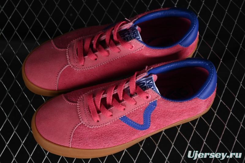 Vans Vault Og Sport Low Retro Suede Canvas Vulcanized Shoes in Dragon Fruit - VN000CQRCHL