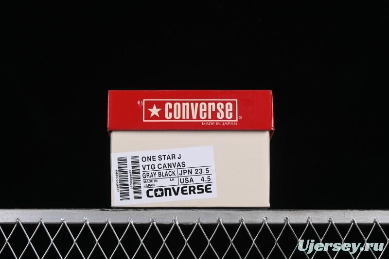 Converse One Star J Vtg Suede Low-Top Casual Sneakers in Black/Grey - M.C3