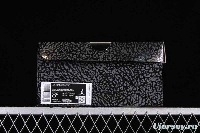 Air Jordan 3 Retro AJ3 Cement Gray