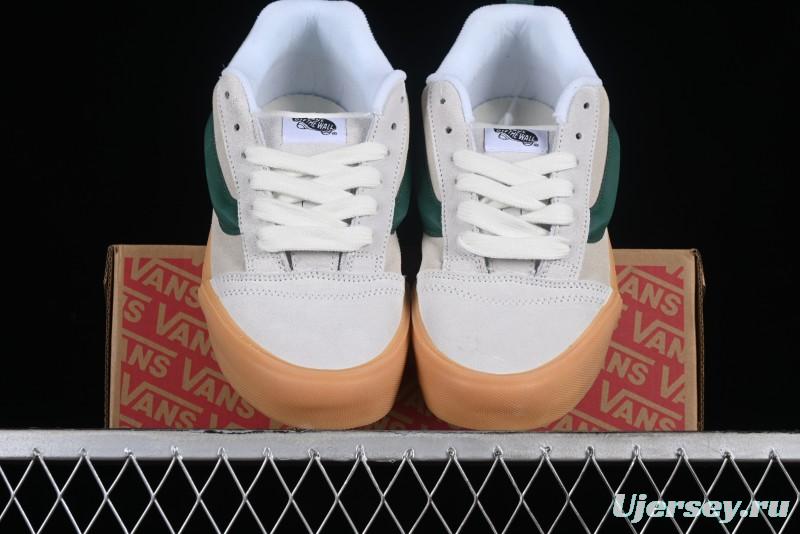 Vans Knu-Skool VR3 Lx Low-Top Retro Sneakers in Grey Green with Gum Sole - VN000CS0DWM