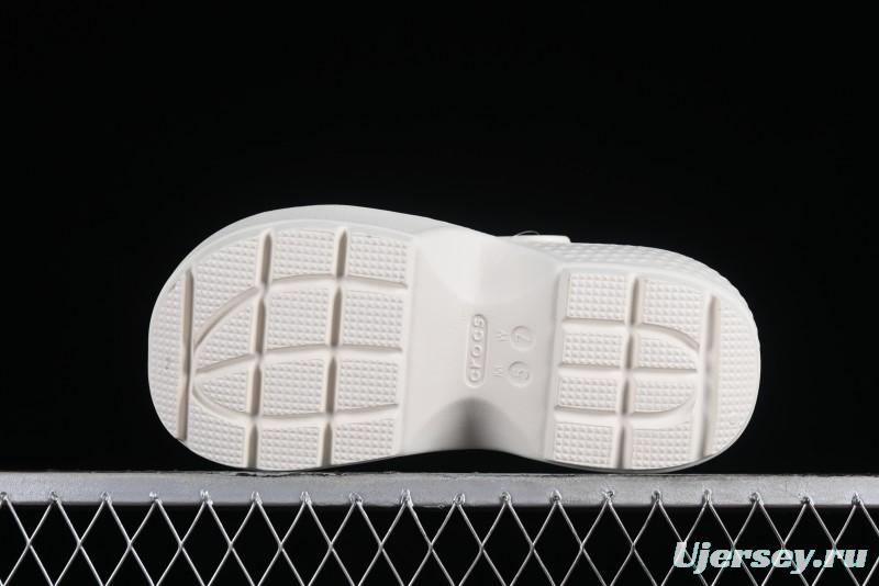 Crocs Classic Clog Retro Beach Sandals with Adjustable Heel Strap and Thick Sole - B.D4