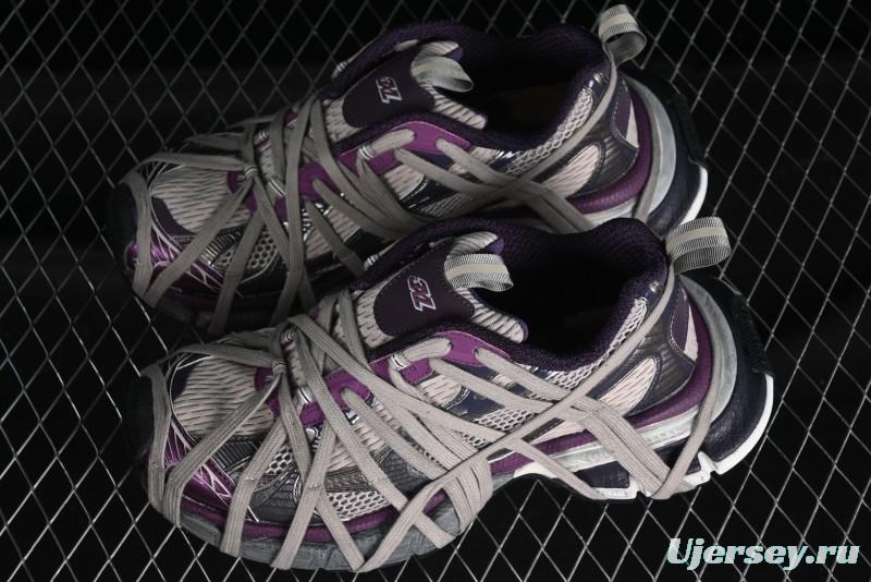 Balenciaga Phantom Sneaker 10th Generation Lace-Up Running Shoes with Transparent Heel Strap - W3XL51269