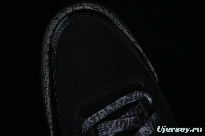 Nike Air Jordan 3 Retro Sneakers in Black with Elephant Print - CK9246-168