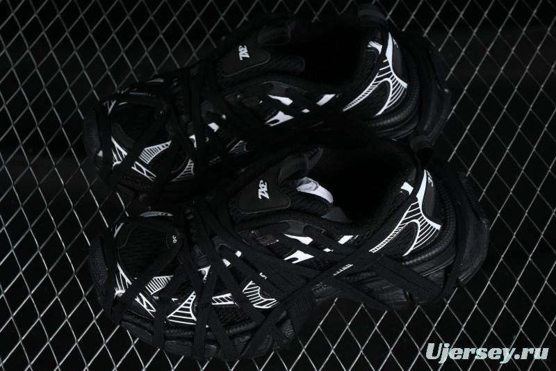 Balenciaga Phantom Sneaker 10th Generation Lace-Up Running Shoes with Transparent Heel Strap - W3XL11090