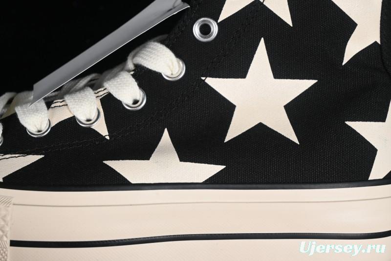 Converse All Star Lift High Top Platform Sneakers with Star Print - A09903C
