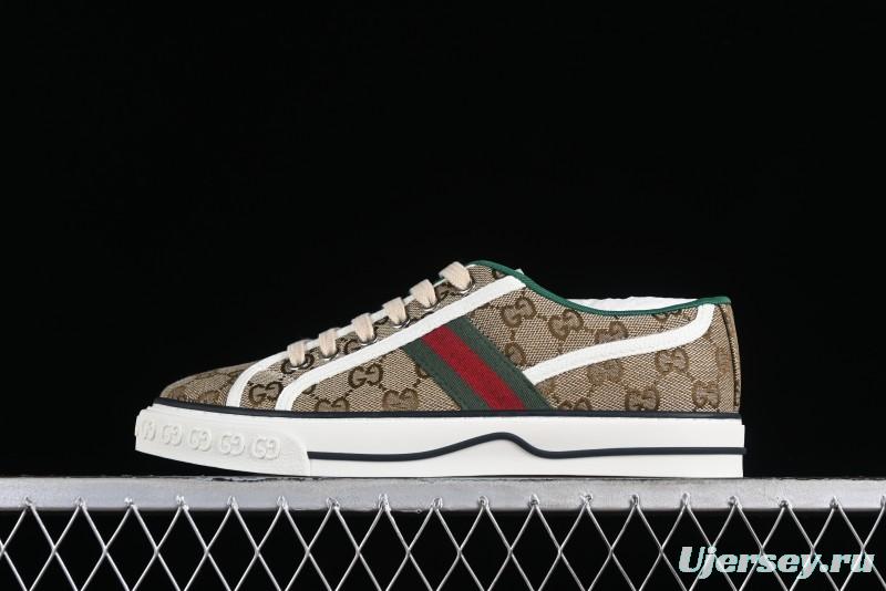 Gucci Tennis 1977 Print Sneaker Retro Casual Canvas Shoes - 02JPO9064