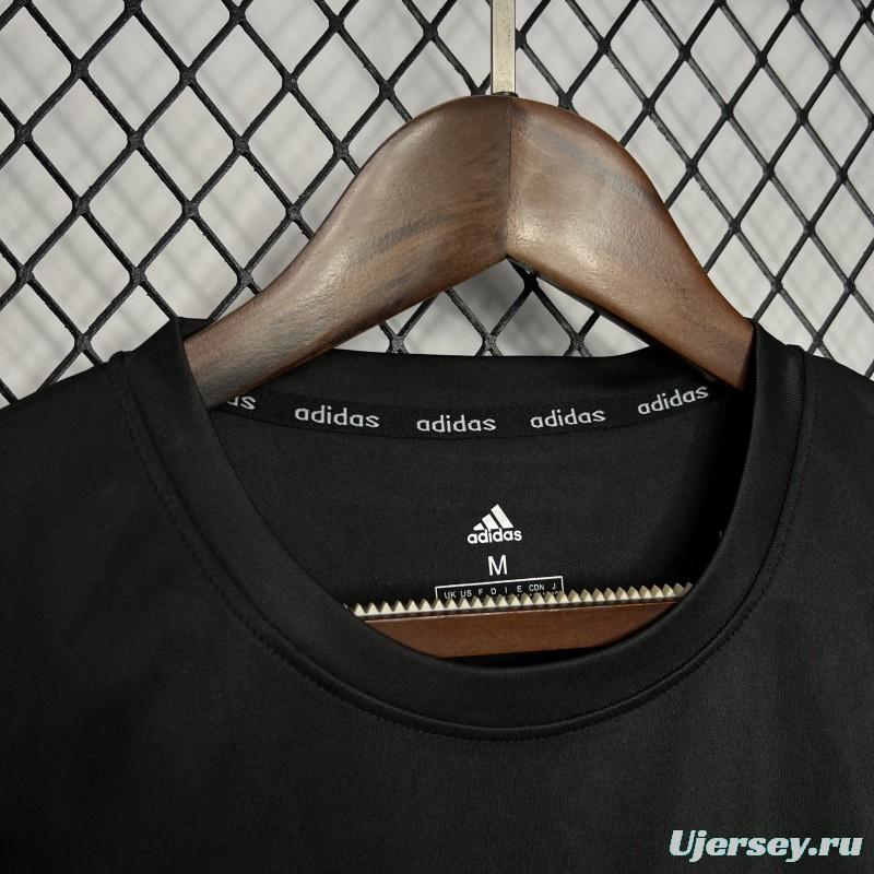 2024 Adidas Black Cotton T-shirt #1033