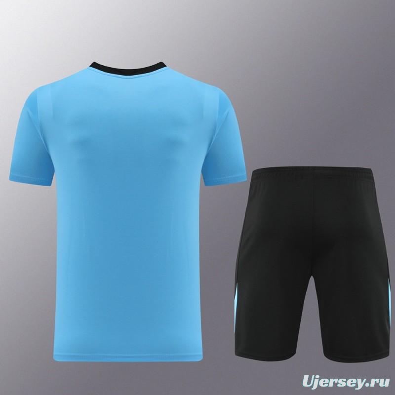 24/25 Nike Blue/black Short Sleeve Jersey+Shorts